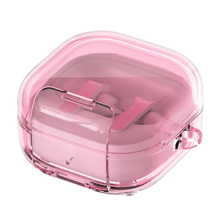 For Galaxy Buds4 / Buds4 Pro Transparent Versatile Wireless Earphones Case With Holder