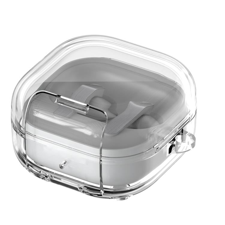 For Galaxy Buds4 / Buds4 Pro Transparent Versatile Wireless Earphones Case With Holder