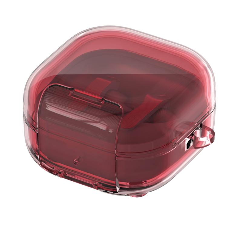 For Galaxy Buds4 / Buds4 Pro Transparent Versatile Wireless Earphones Case With Holder