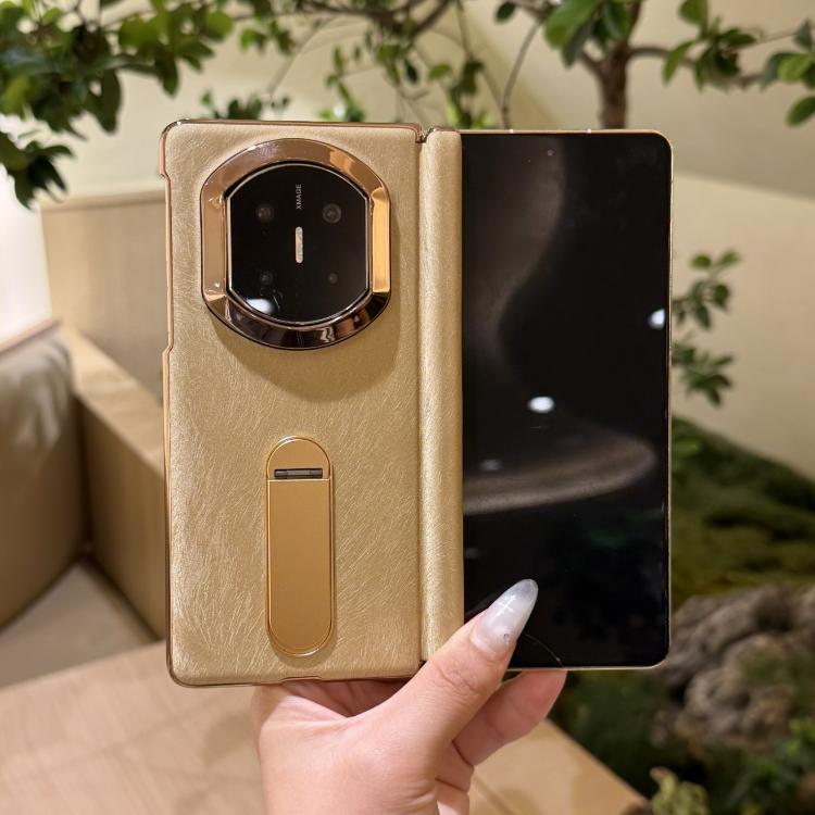For Huawei Mate X7 Horsehair Pattern Rotating Stand Shockproof Phone Case