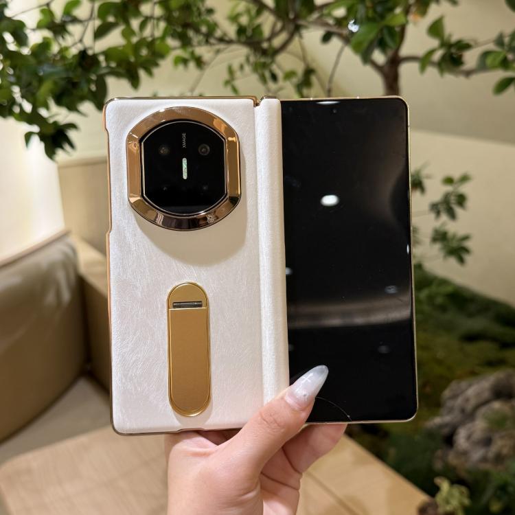 For Huawei Mate X6 Horsehair Pattern Rotating Stand Shockproof Phone Case
