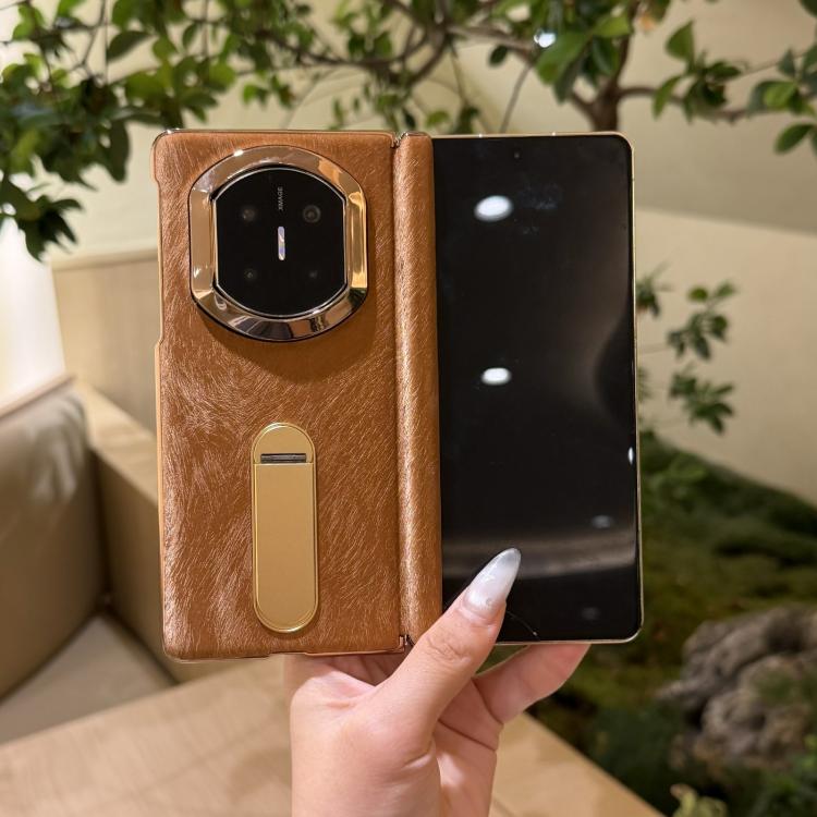 For Huawei Mate X5 Horsehair Pattern Rotating Stand Shockproof Phone Case