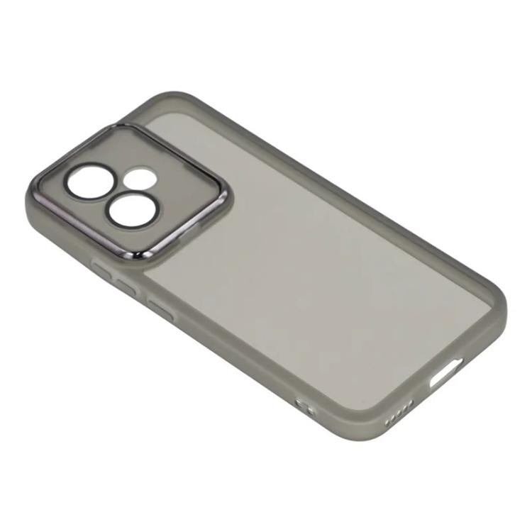 For Honor 400 5G Global 156.5mm WANLONFENG Electroplated Frame Translucent TPU Phone Case with Screen Film