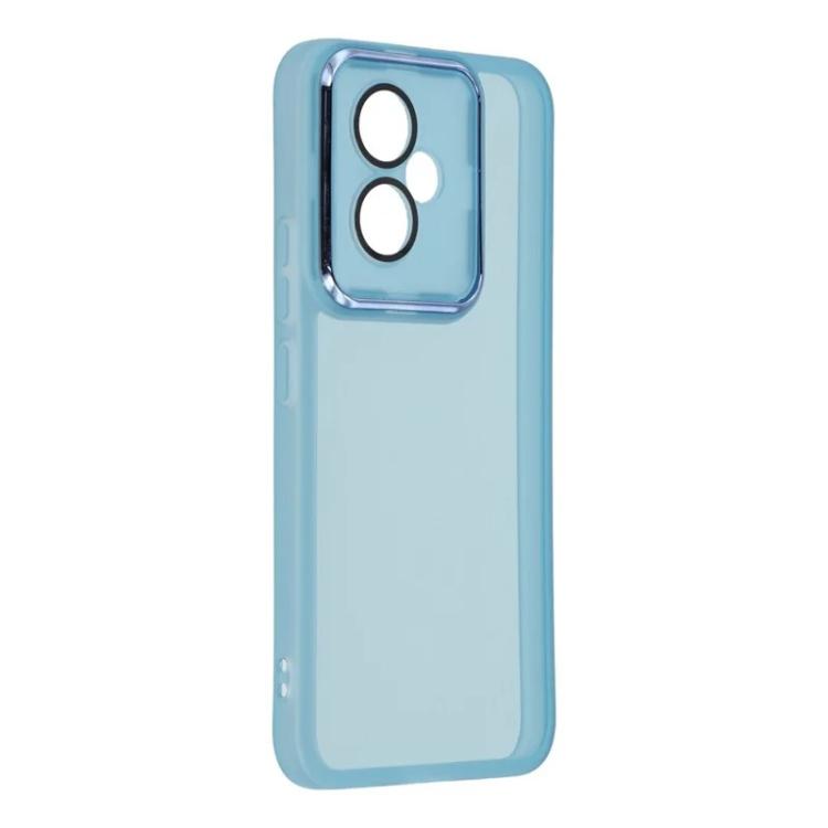 For Honor 400 5G Global 156.5mm WANLONFENG Electroplated Frame Translucent TPU Phone Case with Screen Film