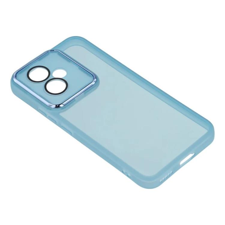 For Honor 400 5G Global 156.5mm WANLONFENG Electroplated Frame Translucent TPU Phone Case with Screen Film