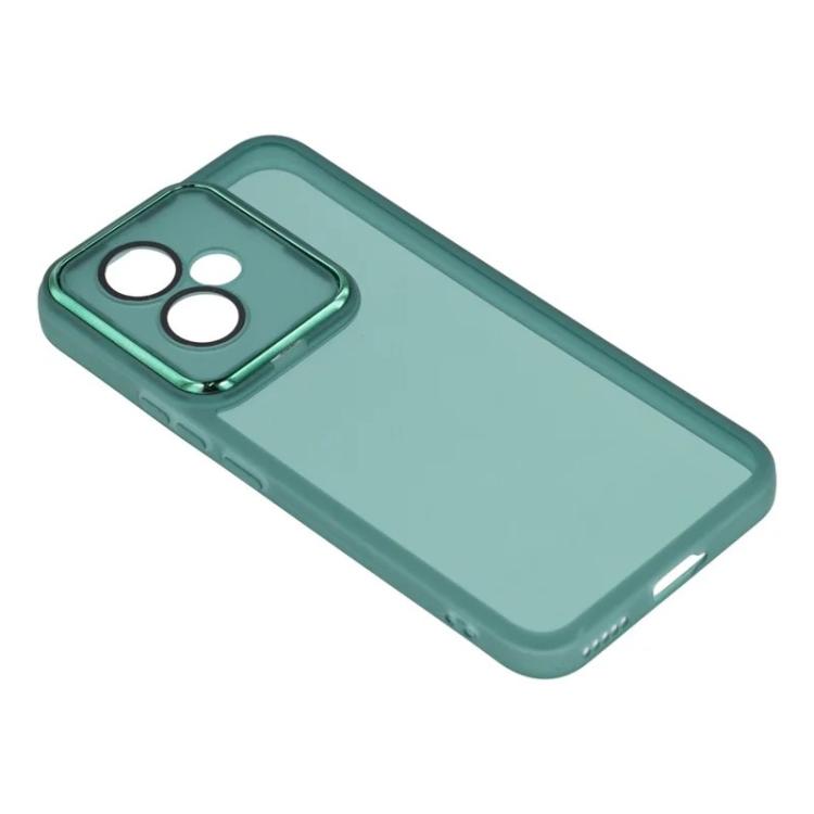 For Honor 400 5G Global 156.5mm WANLONFENG Electroplated Frame Translucent TPU Phone Case with Screen Film