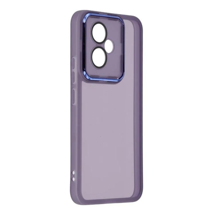 For Honor 400 5G Global 156.5mm WANLONFENG Electroplated Frame Translucent TPU Phone Case with Screen Film