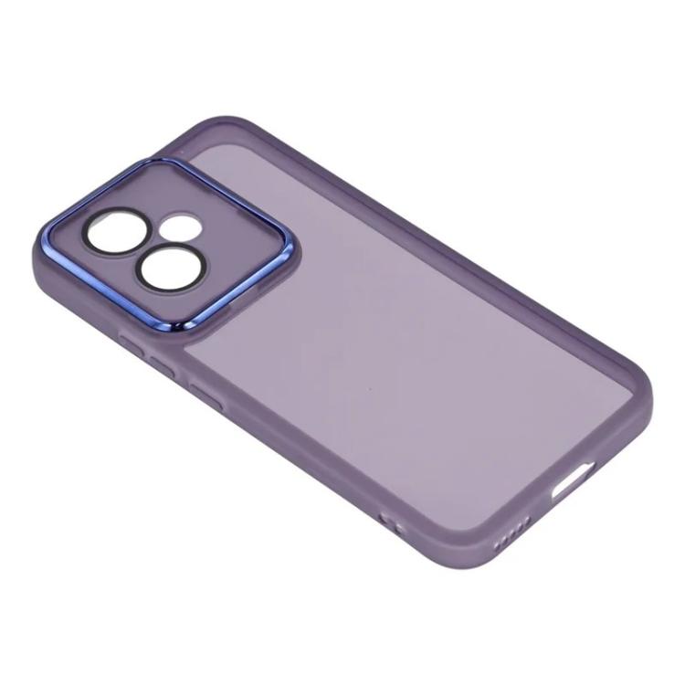 For Honor 400 5G Global 156.5mm WANLONFENG Electroplated Frame Translucent TPU Phone Case with Screen Film