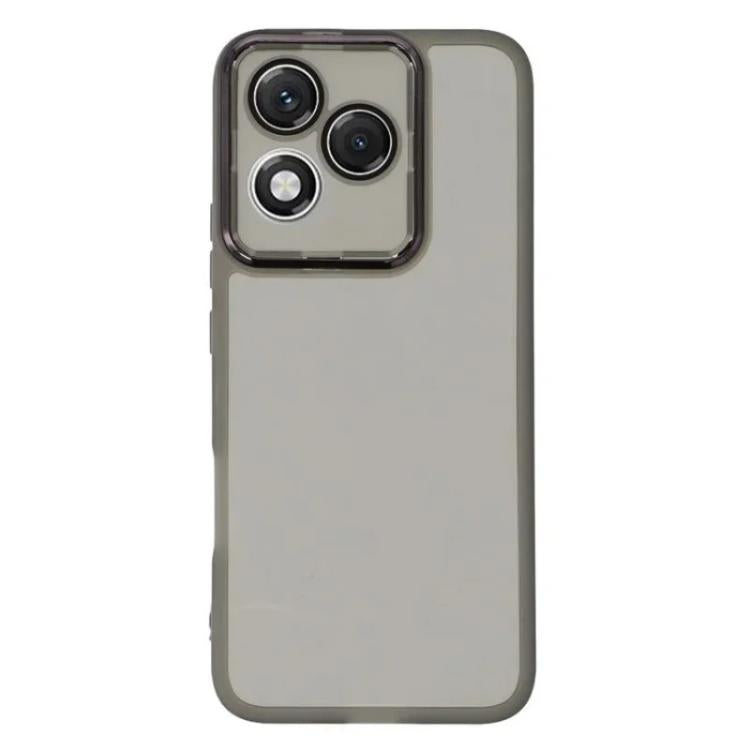 For Honor 400 Lite 5G Global WANLONFENG Electroplated Frame Translucent TPU Phone Case with Screen Film