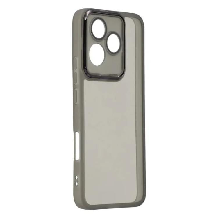 For Honor 400 Lite 5G Global WANLONFENG Electroplated Frame Translucent TPU Phone Case with Screen Film