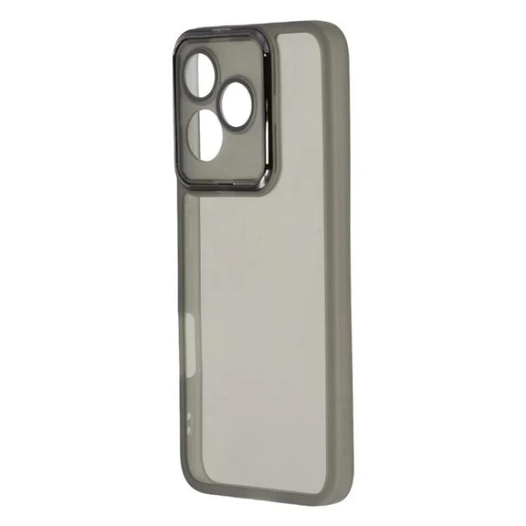 For Honor 400 Lite 5G Global WANLONFENG Electroplated Frame Translucent TPU Phone Case with Screen Film