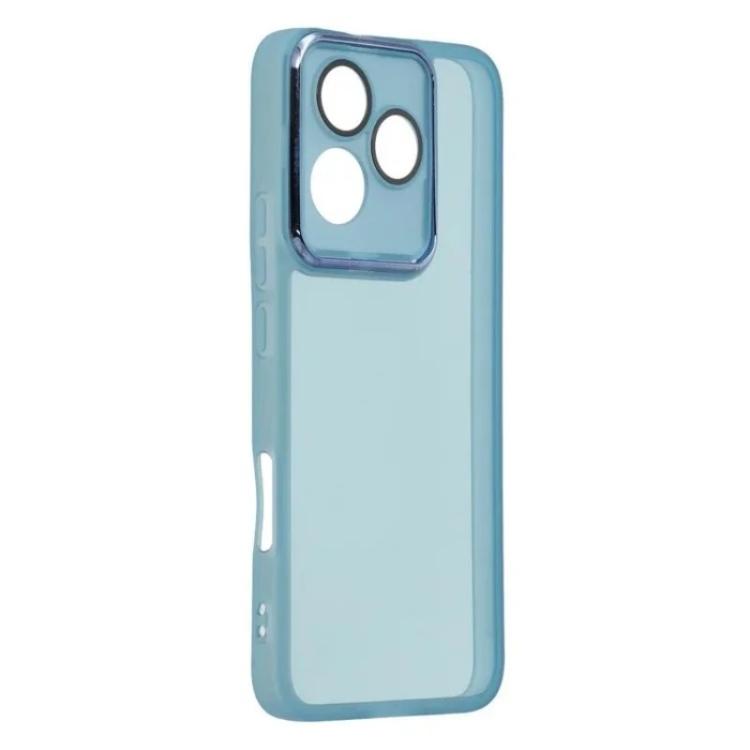For Honor 400 Lite 5G Global WANLONFENG Electroplated Frame Translucent TPU Phone Case with Screen Film