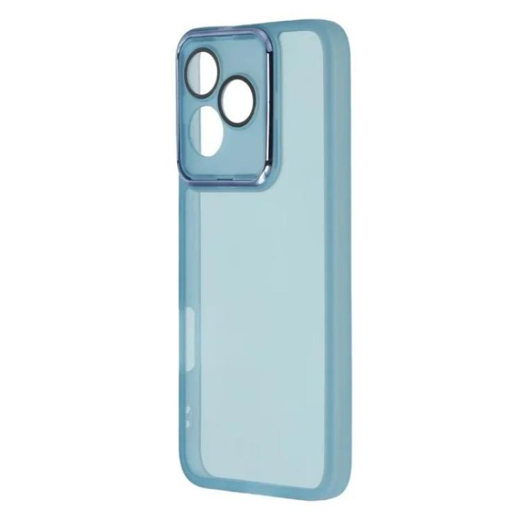 For Honor 400 Lite 5G Global WANLONFENG Electroplated Frame Translucent TPU Phone Case with Screen Film
