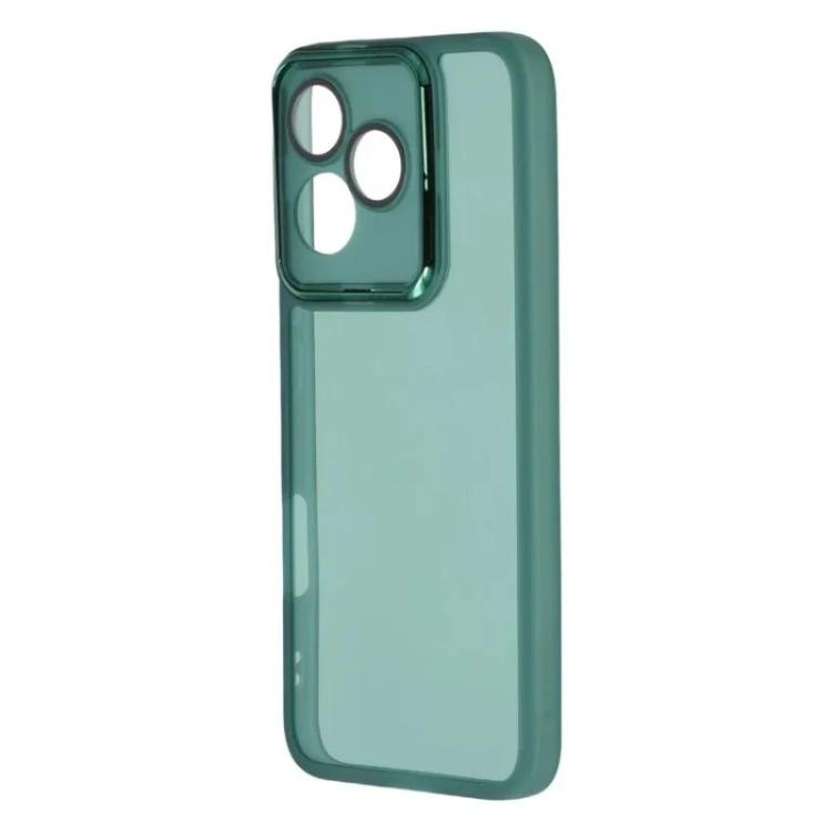 For Honor 400 Lite 5G Global WANLONFENG Electroplated Frame Translucent TPU Phone Case with Screen Film