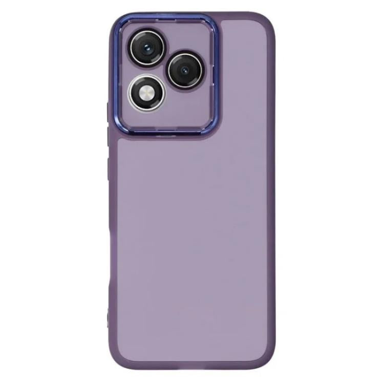 For Honor 400 Lite 5G Global WANLONFENG Electroplated Frame Translucent TPU Phone Case with Screen Film