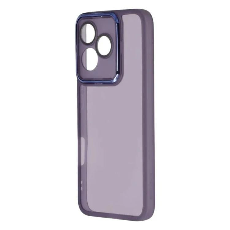 For Honor 400 Lite 5G Global WANLONFENG Electroplated Frame Translucent TPU Phone Case with Screen Film