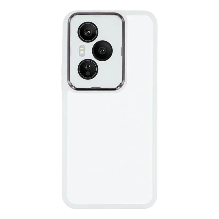 For Honor 400 Pro 5G Global 160.8mm WANLONFENG Electroplated Frame Translucent TPU Phone Case with Screen Film
