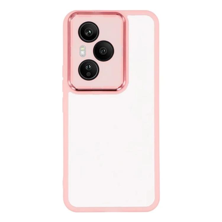For Honor 400 Pro 5G Global 160.8mm WANLONFENG Electroplated Frame Translucent TPU Phone Case with Screen Film