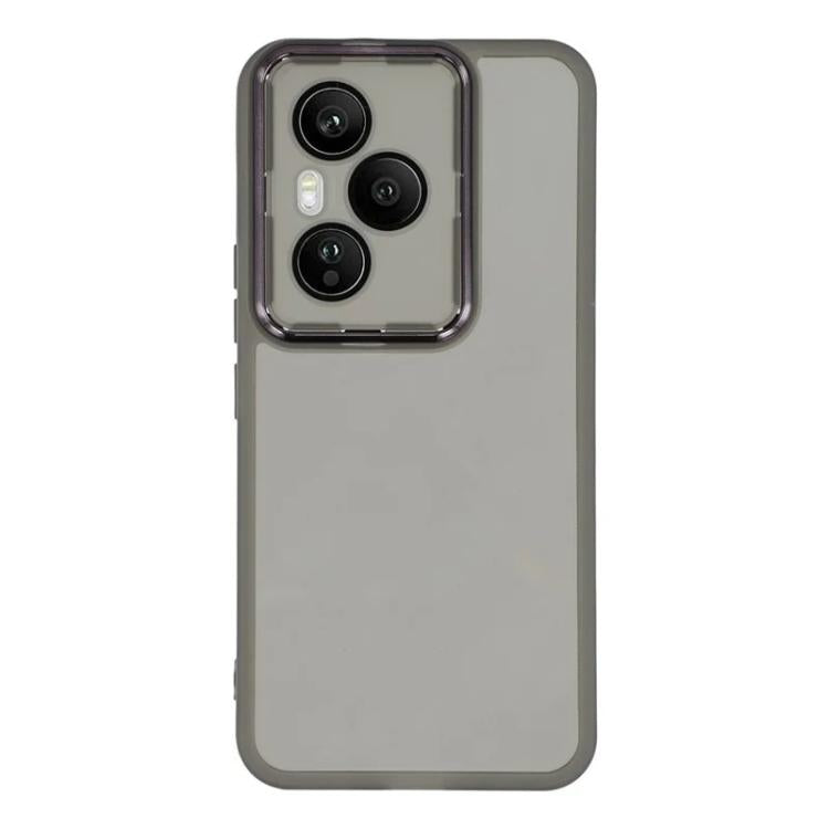 For Honor 400 Pro 5G Global 160.8mm WANLONFENG Electroplated Frame Translucent TPU Phone Case with Screen Film