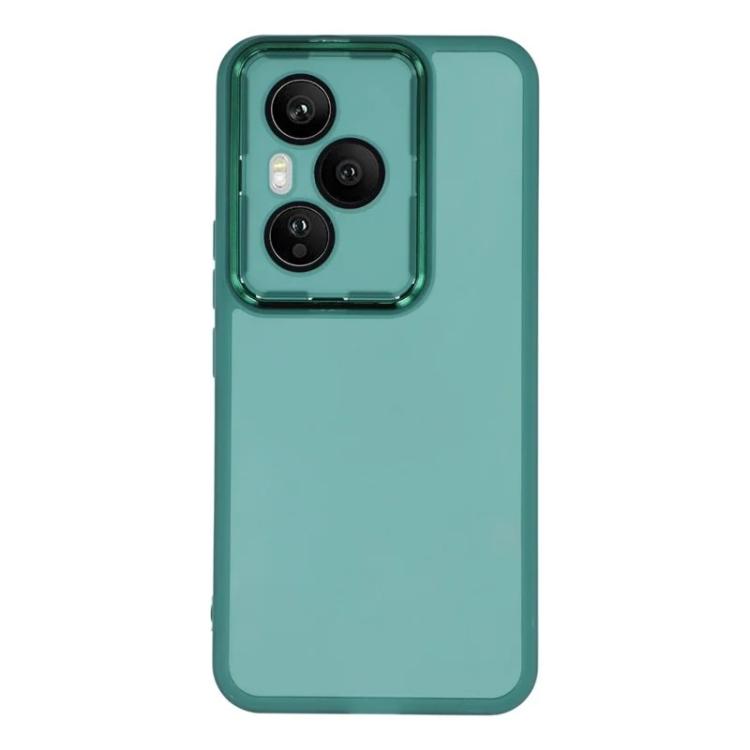 For Honor 400 Pro 5G Global 160.8mm WANLONFENG Electroplated Frame Translucent TPU Phone Case with Screen Film