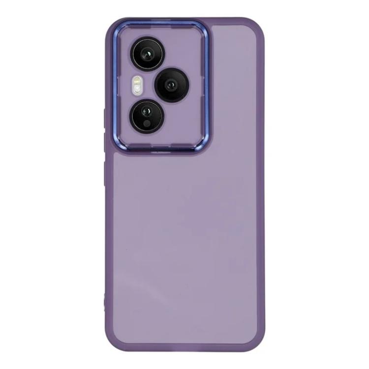 For Honor 400 Pro 5G Global 160.8mm WANLONFENG Electroplated Frame Translucent TPU Phone Case with Screen Film