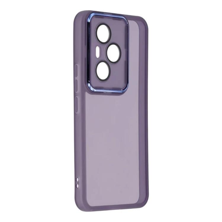For Honor 400 Pro 5G Global 160.8mm WANLONFENG Electroplated Frame Translucent TPU Phone Case with Screen Film