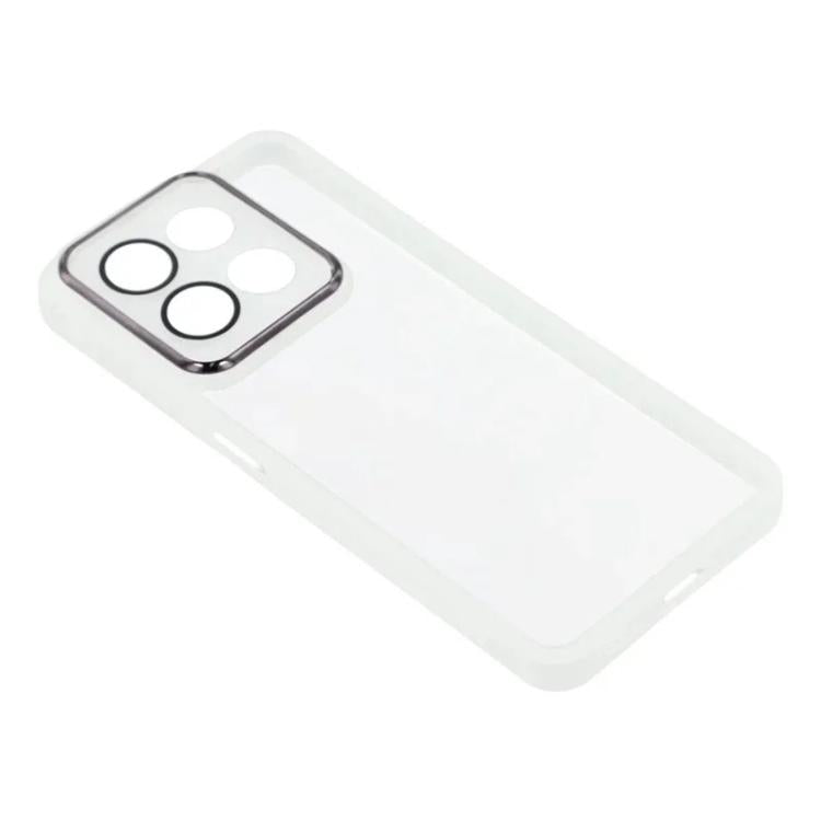 For Honor 400 Smart 5G / 4G / X7d 4G WANLONFENG Electroplated Frame Translucent TPU Phone Case with Screen Film