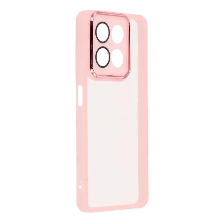 For Honor 400 Smart 5G / 4G / X7d 4G WANLONFENG Electroplated Frame Translucent TPU Phone Case with Screen Film