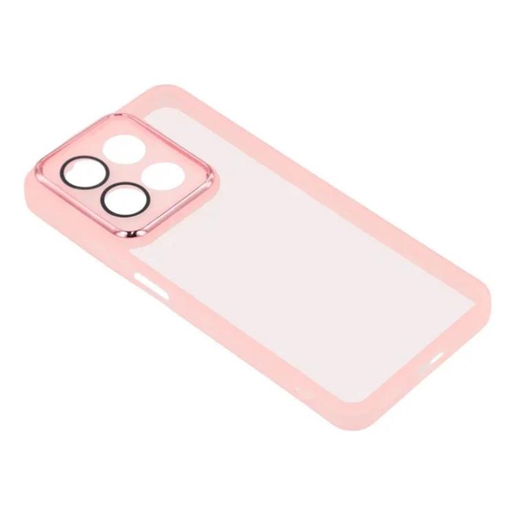 For Honor 400 Smart 5G / 4G / X7d 4G WANLONFENG Electroplated Frame Translucent TPU Phone Case with Screen Film
