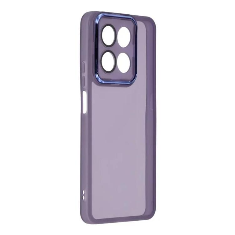 For Honor 400 Smart 5G / 4G / X7d 4G WANLONFENG Electroplated Frame Translucent TPU Phone Case with Screen Film