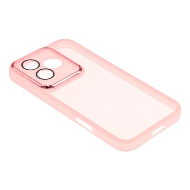 For Honor 600 Lite 5G Global WANLONFENG Electroplated Frame Translucent TPU Phone Case with Screen Film