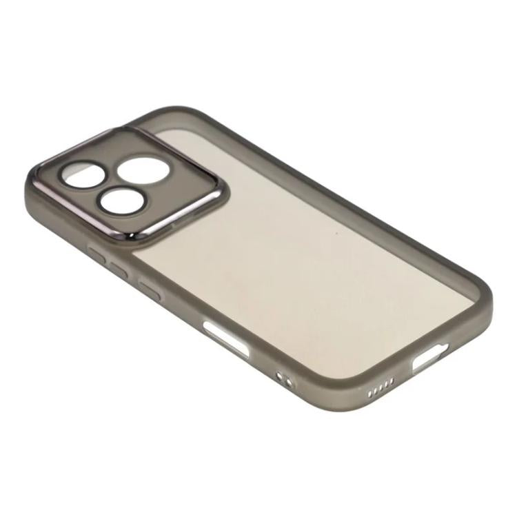 For Honor 600 Lite 5G Global WANLONFENG Electroplated Frame Translucent TPU Phone Case with Screen Film