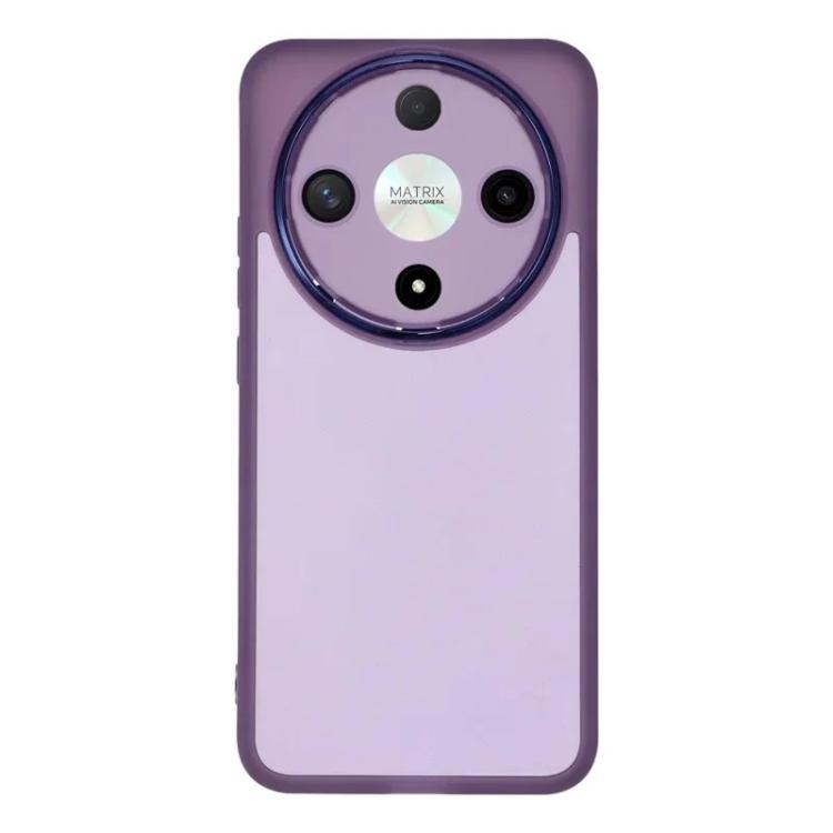 For Honor Magic8 Lite / X9d / X70 5G WANLONFENG Electroplated Frame Translucent TPU Phone Case with Screen Film