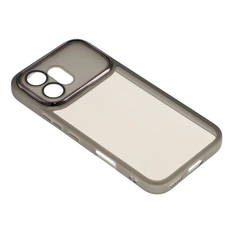 For Honor 600 Global WANLONFENG Electroplated Frame Translucent TPU Phone Case with Screen Film