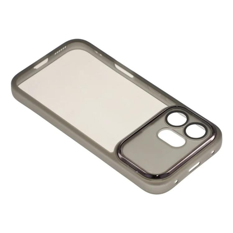 For Honor 600 Global WANLONFENG Electroplated Frame Translucent TPU Phone Case with Screen Film