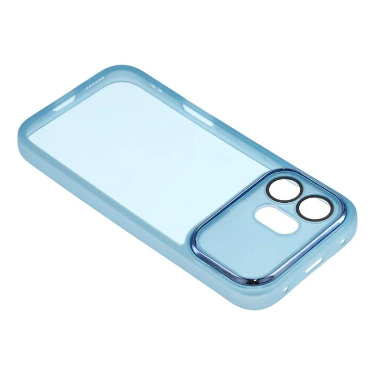 For Honor 600 Global WANLONFENG Electroplated Frame Translucent TPU Phone Case with Screen Film