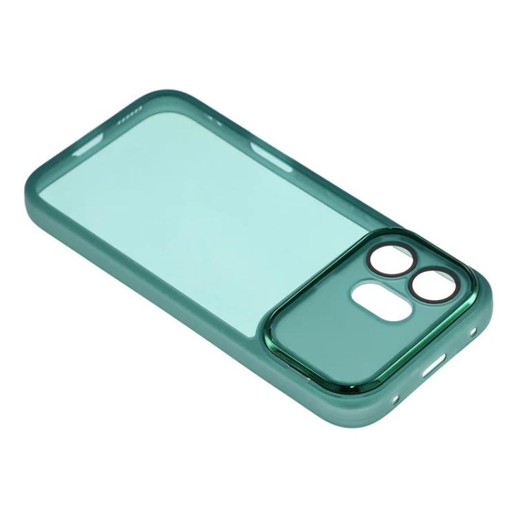 For Honor 600 Global WANLONFENG Electroplated Frame Translucent TPU Phone Case with Screen Film
