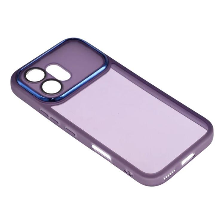 For Honor 600 Global WANLONFENG Electroplated Frame Translucent TPU Phone Case with Screen Film