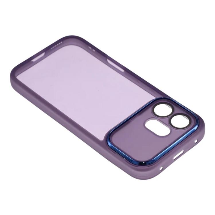 For Honor 600 Global WANLONFENG Electroplated Frame Translucent TPU Phone Case with Screen Film