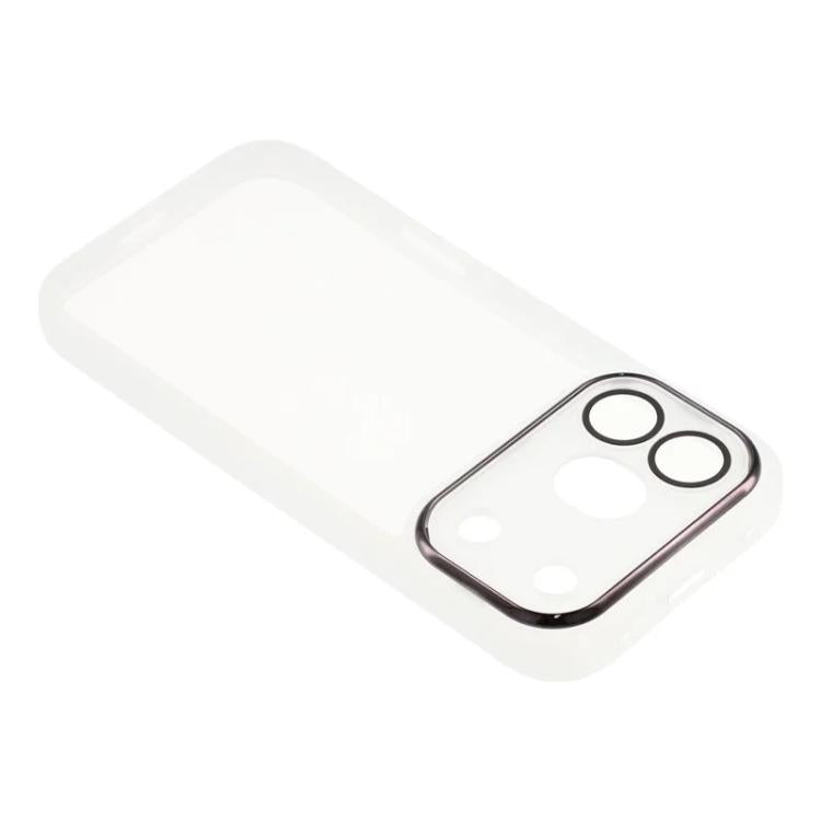 For Honor 600 Pro Global WANLONFENG Electroplated Frame Translucent TPU Phone Case with Screen Film