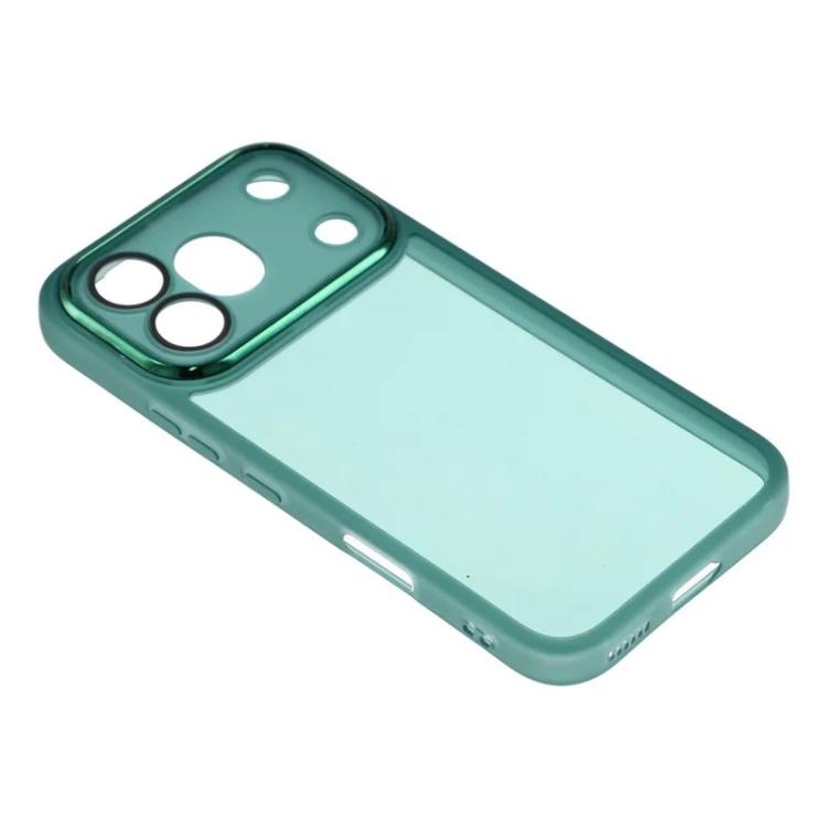 For Honor 600 Pro Global WANLONFENG Electroplated Frame Translucent TPU Phone Case with Screen Film