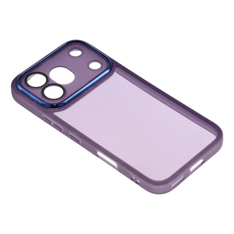 For Honor 600 Pro Global WANLONFENG Electroplated Frame Translucent TPU Phone Case with Screen Film