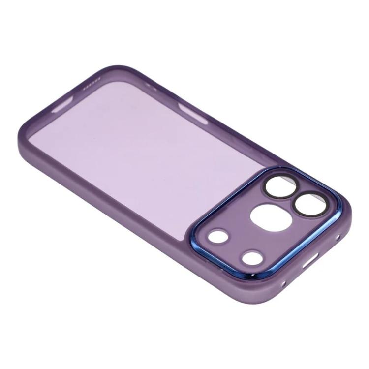 For Honor 600 Pro Global WANLONFENG Electroplated Frame Translucent TPU Phone Case with Screen Film