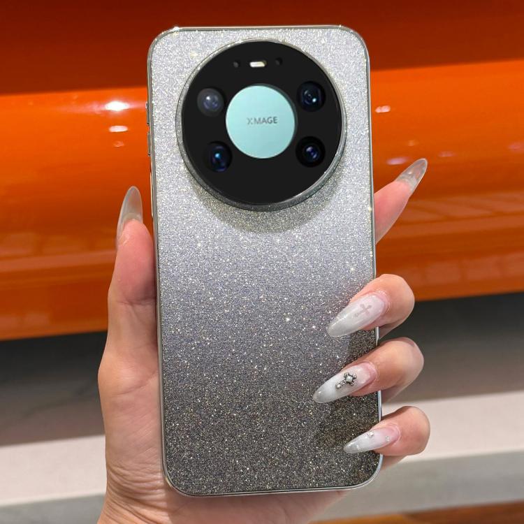 For  Huawei Mate 80 Pro Max Frosted Star Electroplated Frame Glitter Powder Phone Case