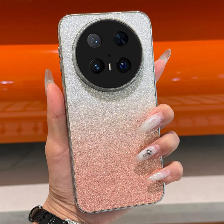 For  Huawei Mate 70 Frosted Star Electroplated Frame Glitter Powder Phone Case