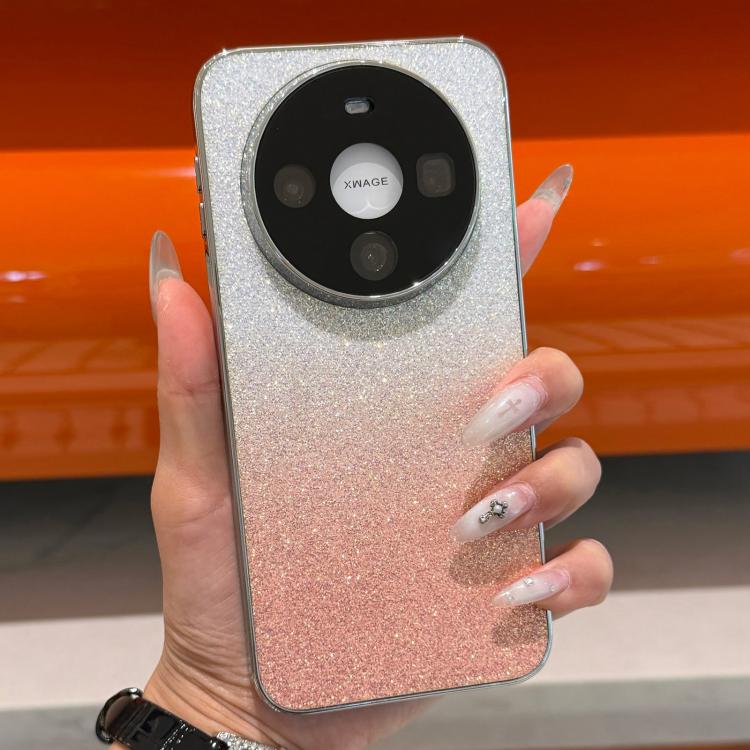 For  Huawei Mate 60 Frosted Star Electroplated Frame Glitter Powder Phone Case