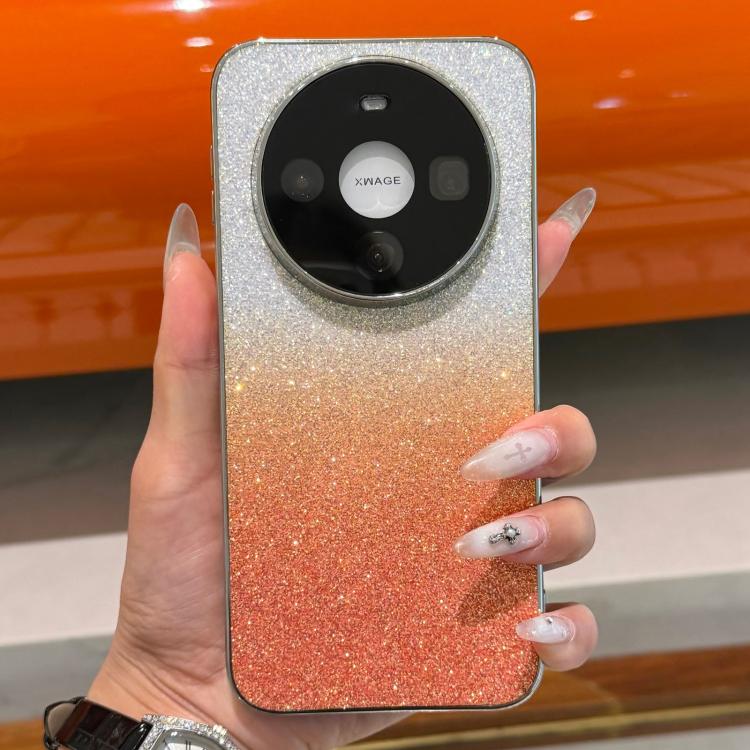 For  Huawei Mate 60 Frosted Star Electroplated Frame Glitter Powder Phone Case