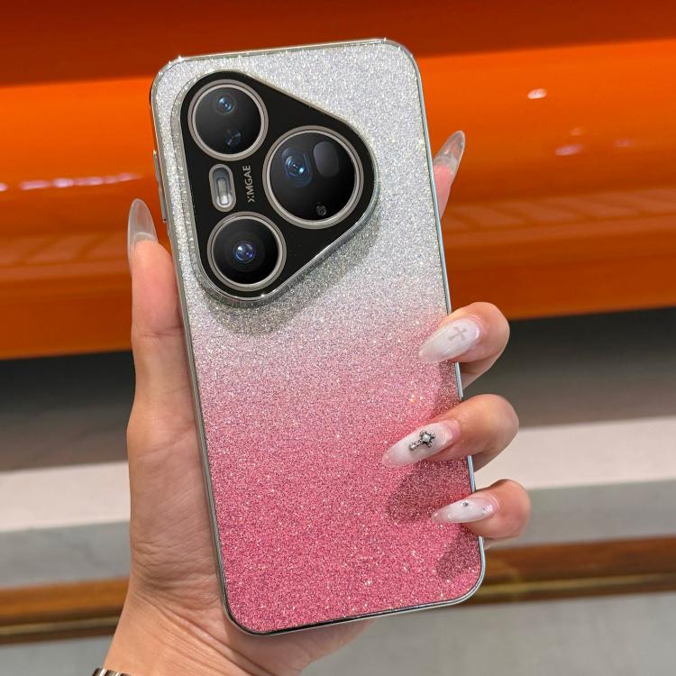 For  Huawei Pura 80 Ultra 5G Frosted Star Electroplated Frame Glitter Powder Phone Case