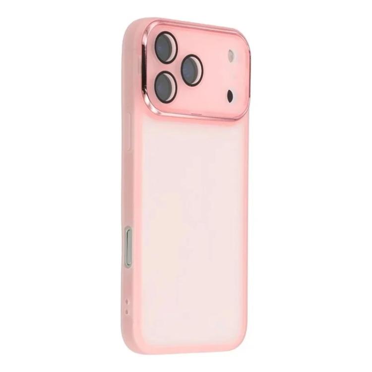For iPhone 17 Pro Max WANLONFENG Electroplated Frame Translucent TPU Phone Case with Screen Film