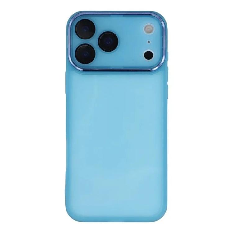 For iPhone 17 Pro Max WANLONFENG Electroplated Frame Translucent TPU Phone Case with Screen Film